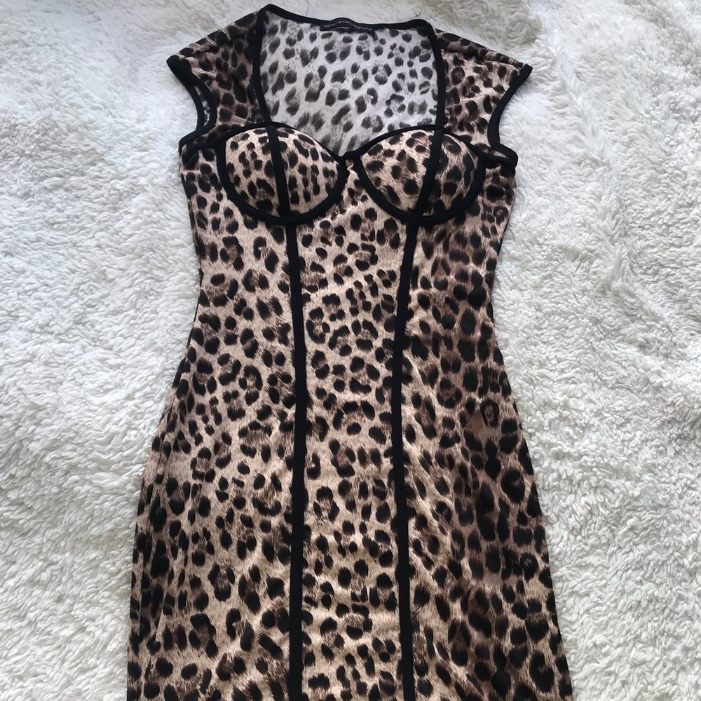 NWOT leopard print dress
